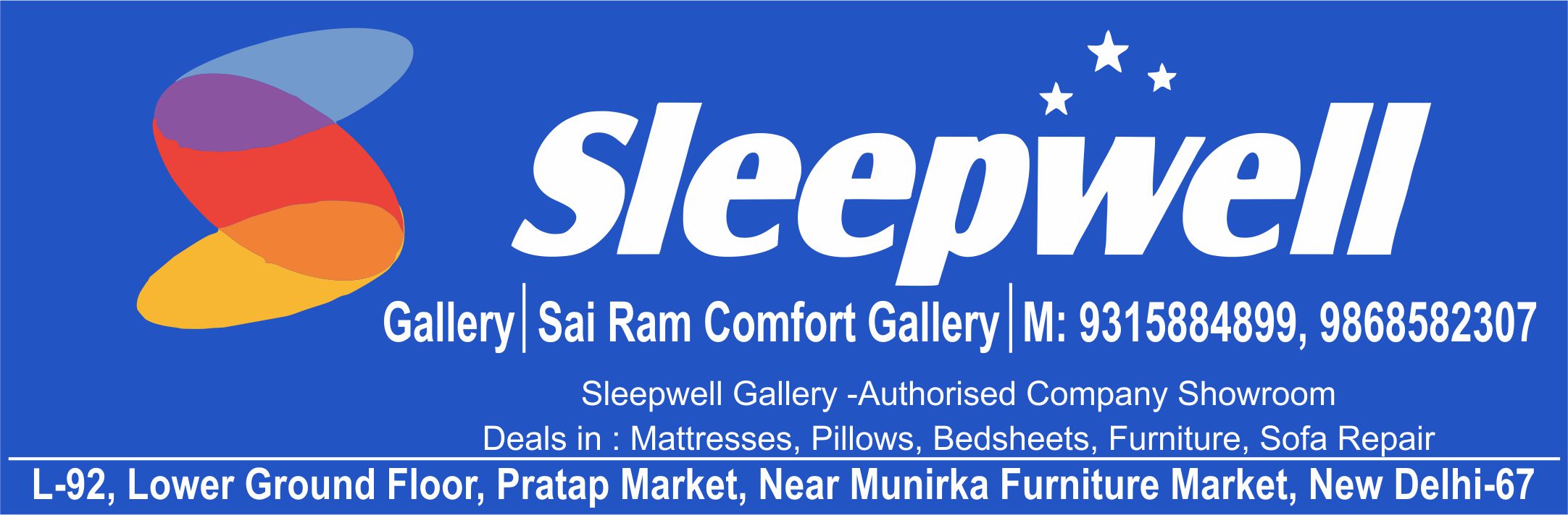 SLEEPWELL GALLERY  SAI RAM COMFORT GALLERY (Munirka Mattress Shop)