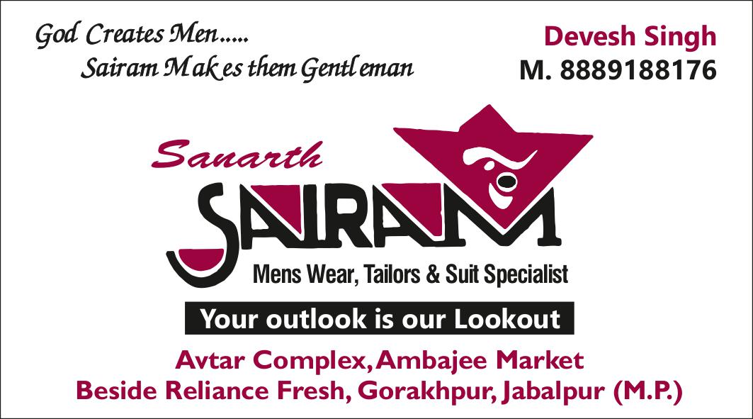 SAMARTH SAIRAM  TAILORS